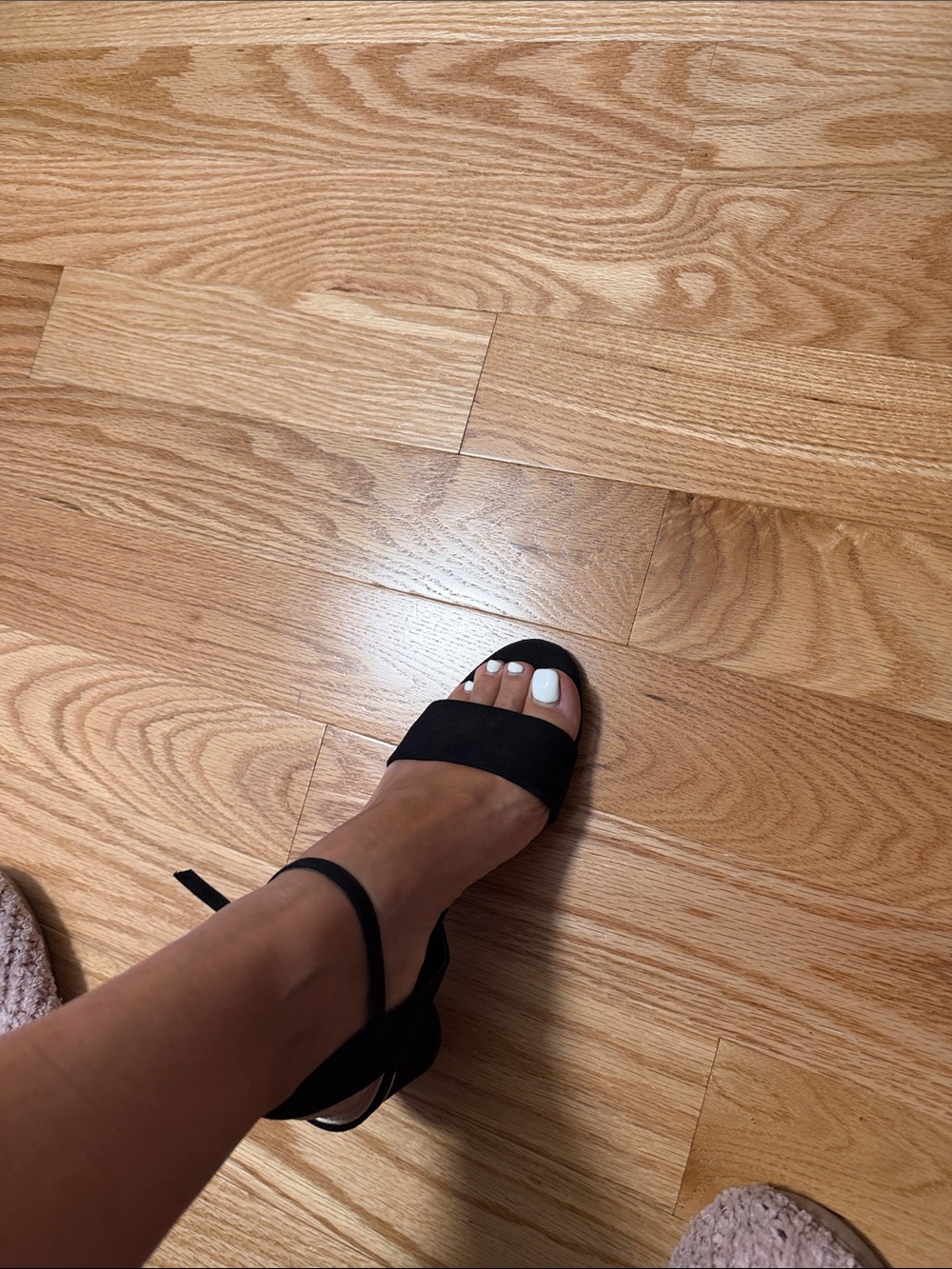 Zara Black Open-Toe Ankle-Strap Heels